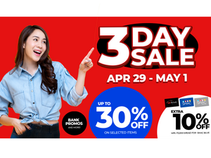 3-Day Sale (April 29 - May 1, 2022)