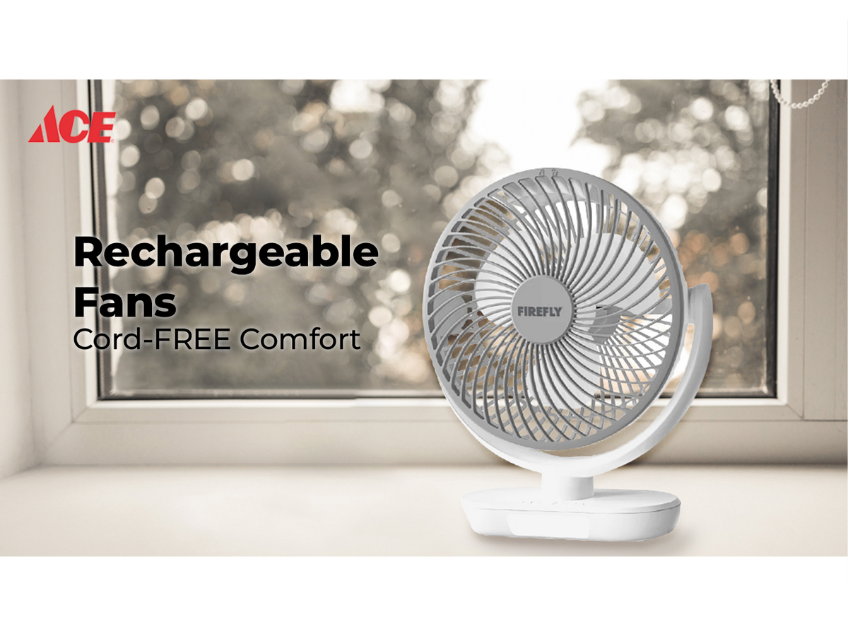 Rechargeable Fans Cordfree Comfort! AHPI