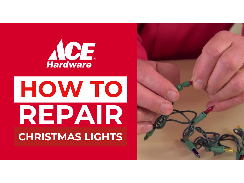 How to repair Christmas lights