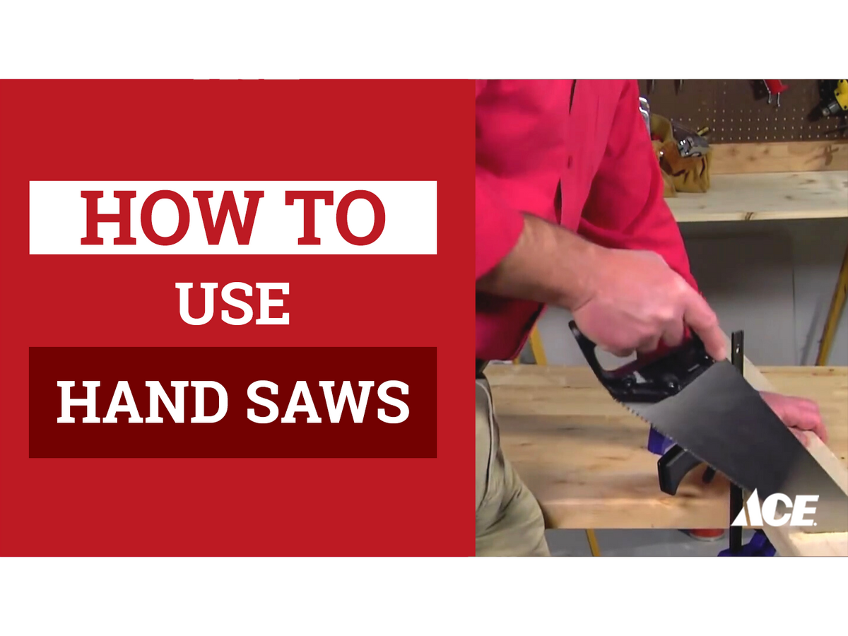 How to use hand saws AHPI