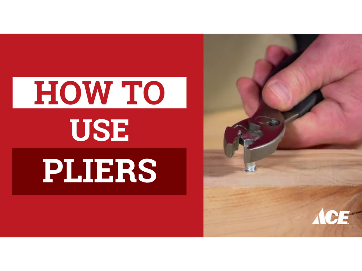 How to use pliers AHPI