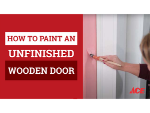 How to paint an unfinished wood door