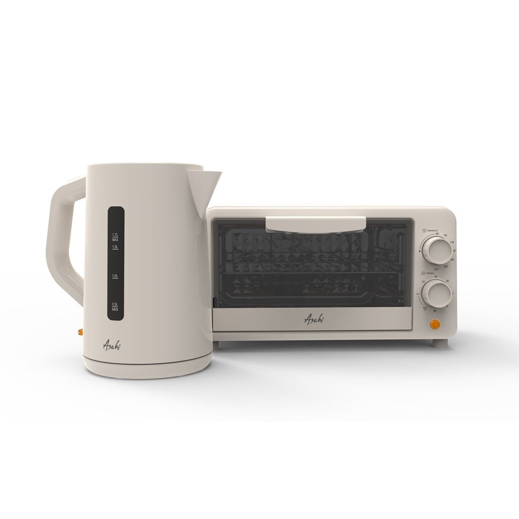 ASAHI Bundle Oven Toaster 10L OT-102 and Electric Kettle 1.7L EK-017