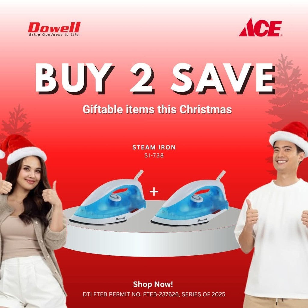 DOWELL Steam Iron SI738 Bundle of 2