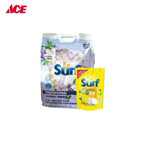 SURF Professional Laundry Powder 9KG Floral Fresh With FREE Surf Hand Dishwashing Liquid