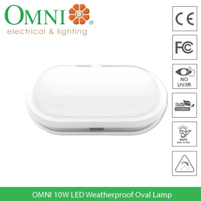 OMNI LED Weatherproof Oval Lamp 10W 3CCT LWOLV2-10W3C