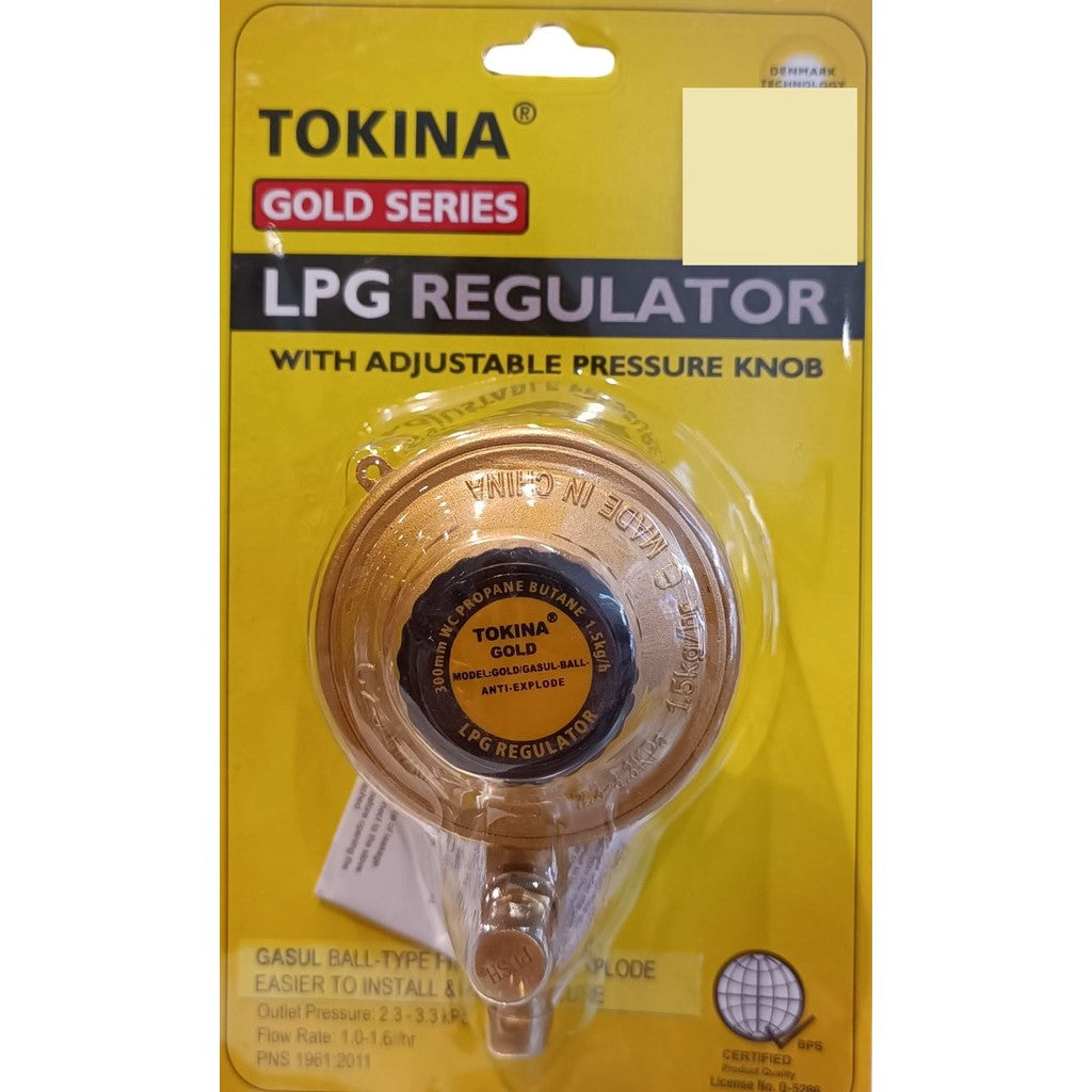 TOKINA LPG Regulator with Adjustable Pressure Knob