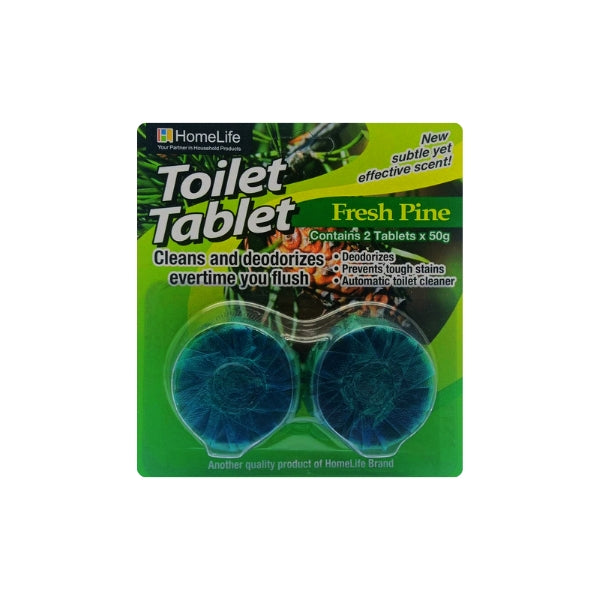 HOMELIFE 2x50g Toilet Tablet Fresh Pine