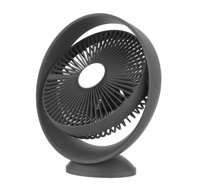 AKARI 8" Rechargeable Orbit Fan w/ LED Light