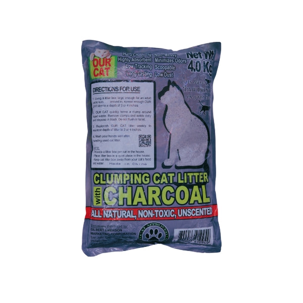 OUR CAT 4kg Charcoal Cat Litter