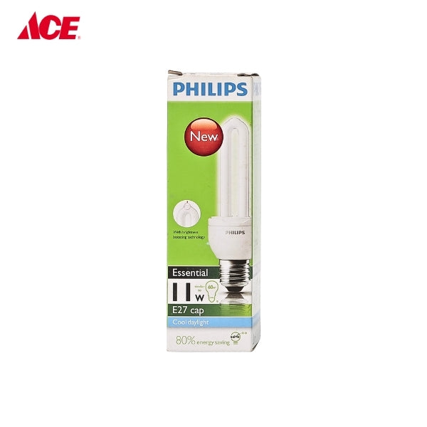 PHILIPS 11W Essential E27 Cap - Cool Daylight