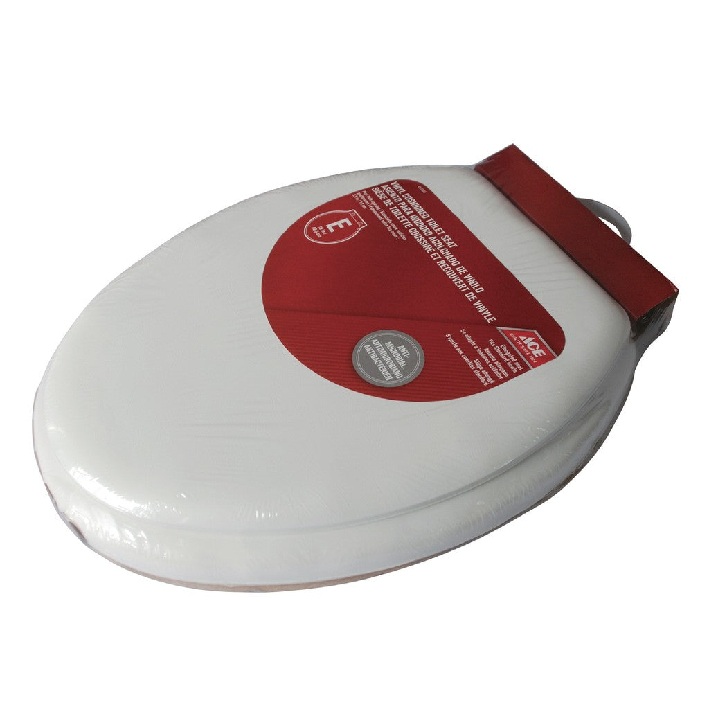 ACE 19" Elongated Toilet Seat - White