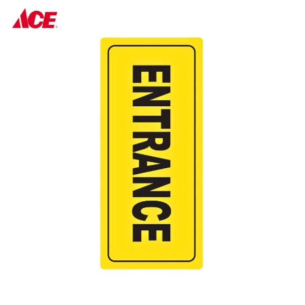 4x9 Safety Signage Entrance - Yellow (YS-724)