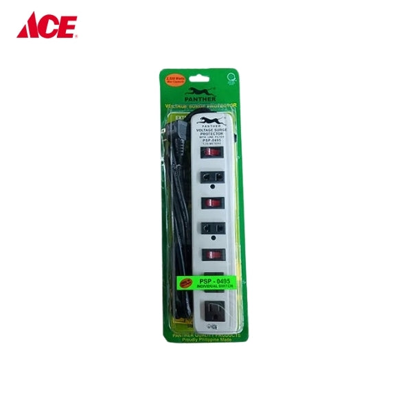 PANTHER 1.75m Surge Suppressor with Individual Switch (PSP-0495)