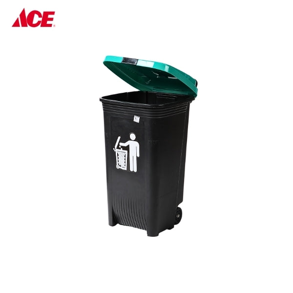 OROCAN 80L Trash Can with Wheels- Green/Black (#2100)