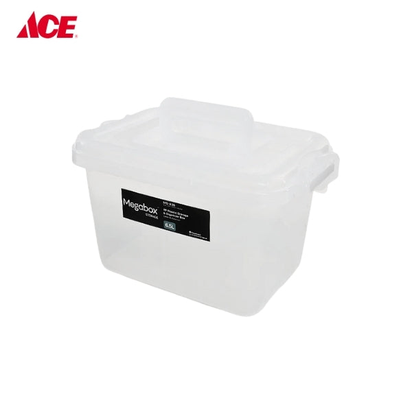 MEGABOX 6.5L Plastic Storage and Organizer Box Carri-Mi Collection - Transparent (MG636)