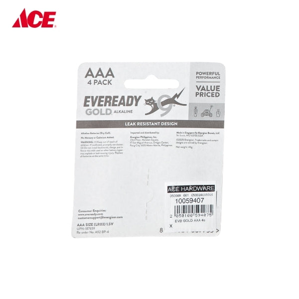 ENERGIZER Max AAA Battery - 4's/pk (E92MAXBP4)
