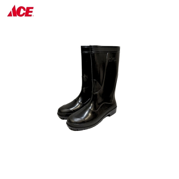 CAMEL 7" Ladies High Cut Rain Rubber Boots - Black
