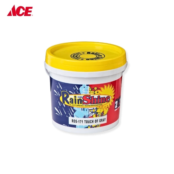 RAIN OR SHINE 4L Elastomeric Waterproofing Paint - Touch of Gray (ROS-171)