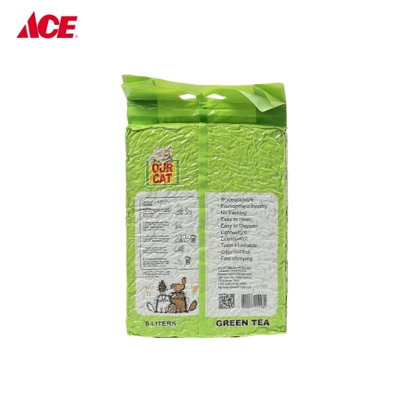 OUR CAT 6L Tofu Cat Litter - Green Tea