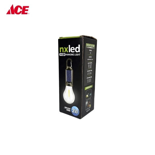 NXLED 2W Solar Hanging Light - Warm White (ANX -SLK01)