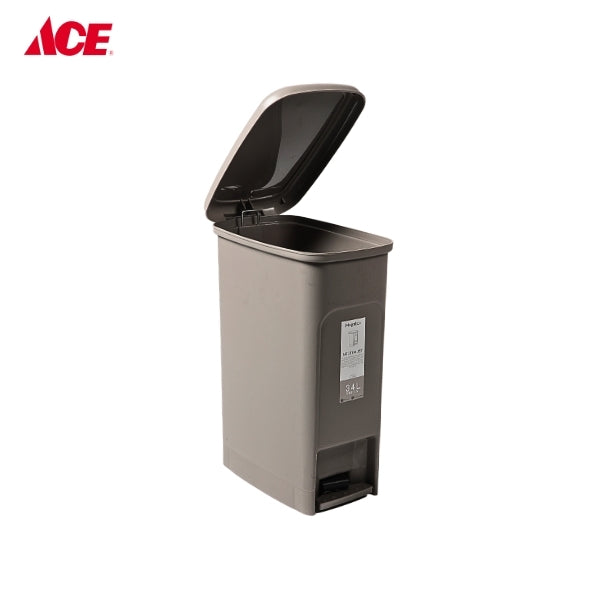MEGABOX 34L Neutralist Slim Step Bin - Stone Gray (MG712)