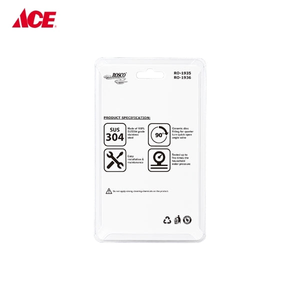 ROSCO Angle Valve 1/2 - Matte Black (RO-1935)