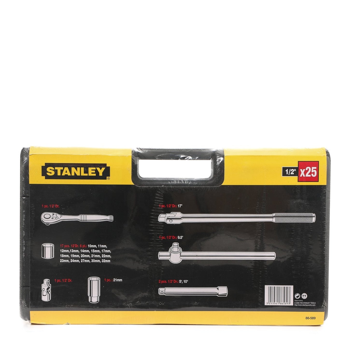 STANLEY 1/2" Drive Socket Set (25pcs.)