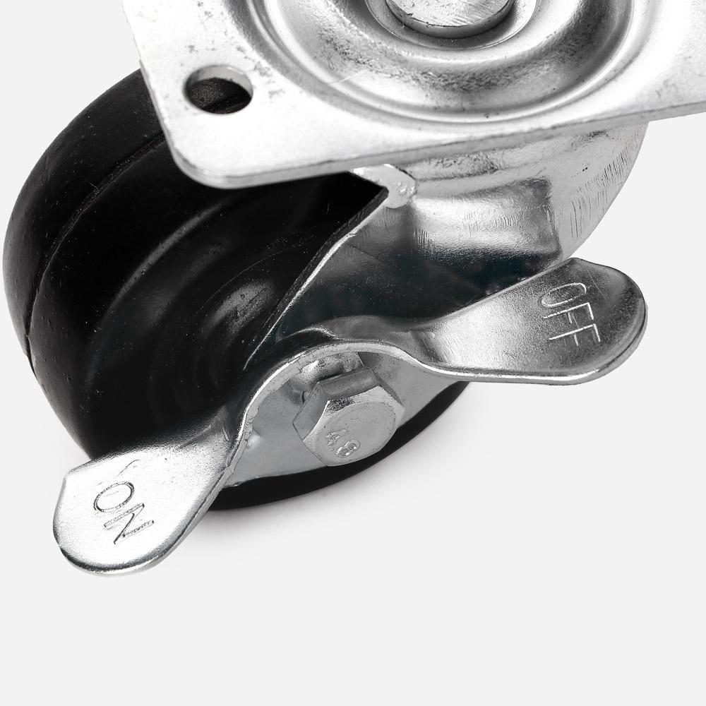 VIKING 2" Rubber Caster Swivel with Brake Transport