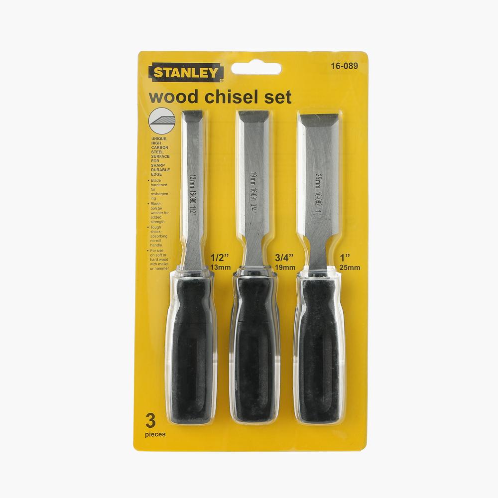 STANLEY Wood Chisel Set (3pcs.)