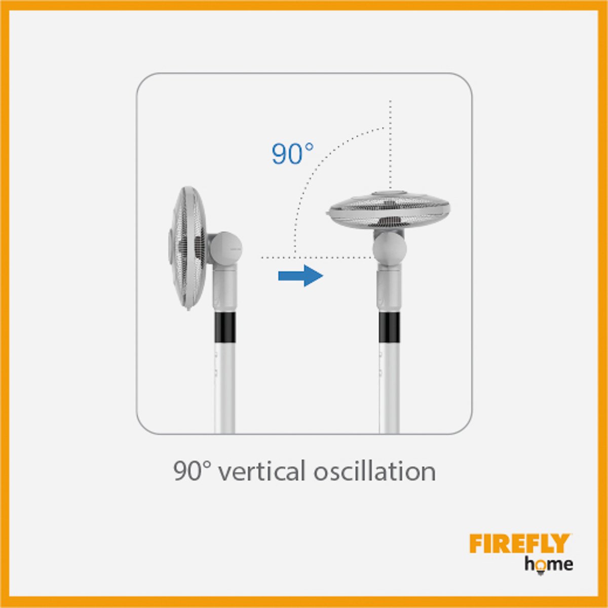 FIREFLY Home Stand Fan with Multi-Angle Oscillation