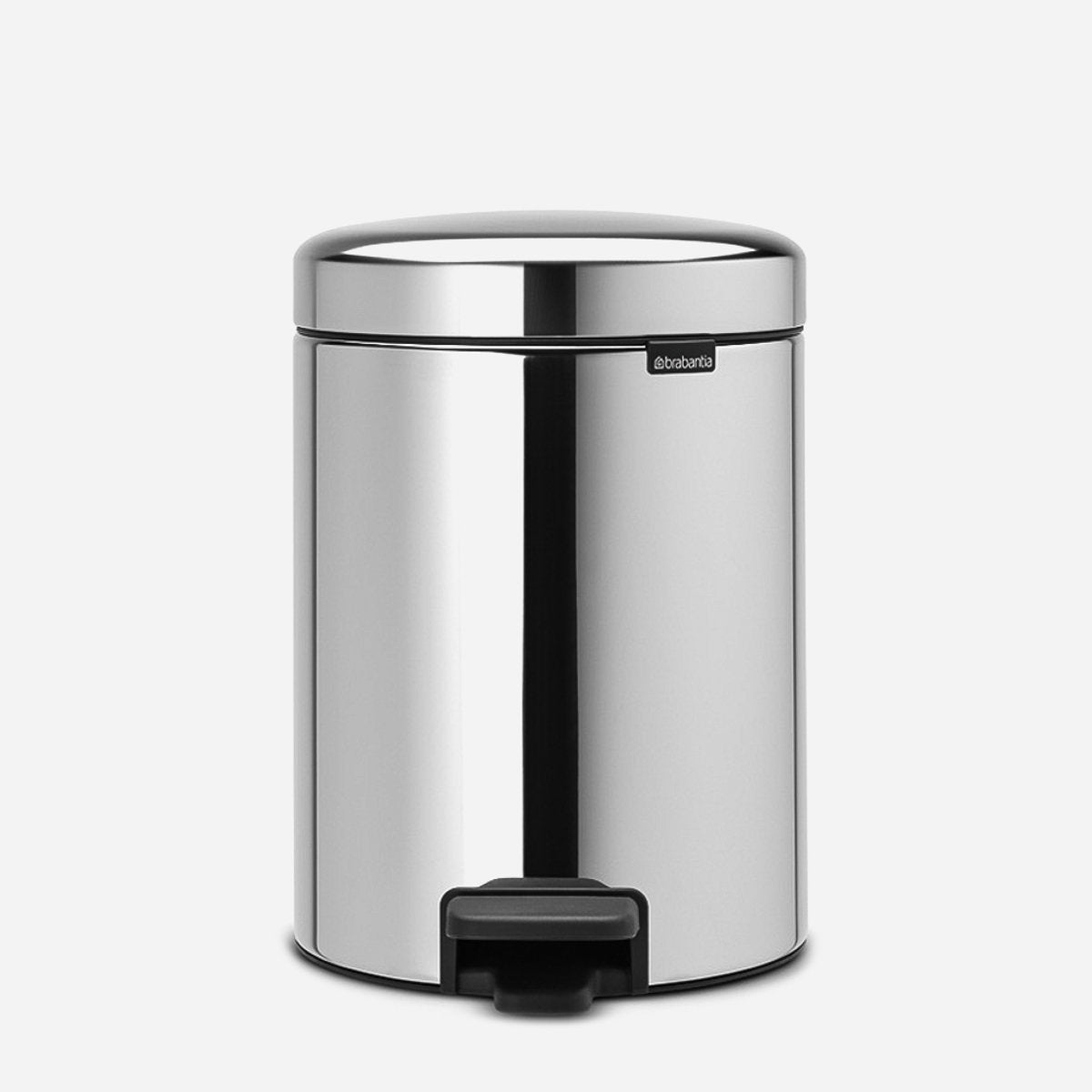 BRABANTIA 5L Pedal Bin newIcon - Brilliant Steel