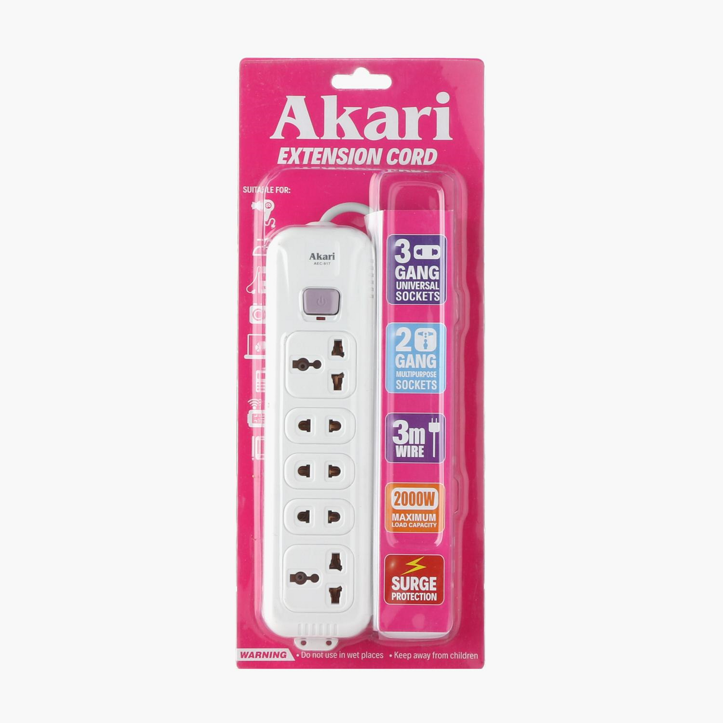 AKARI 5-Gang Extension Cord