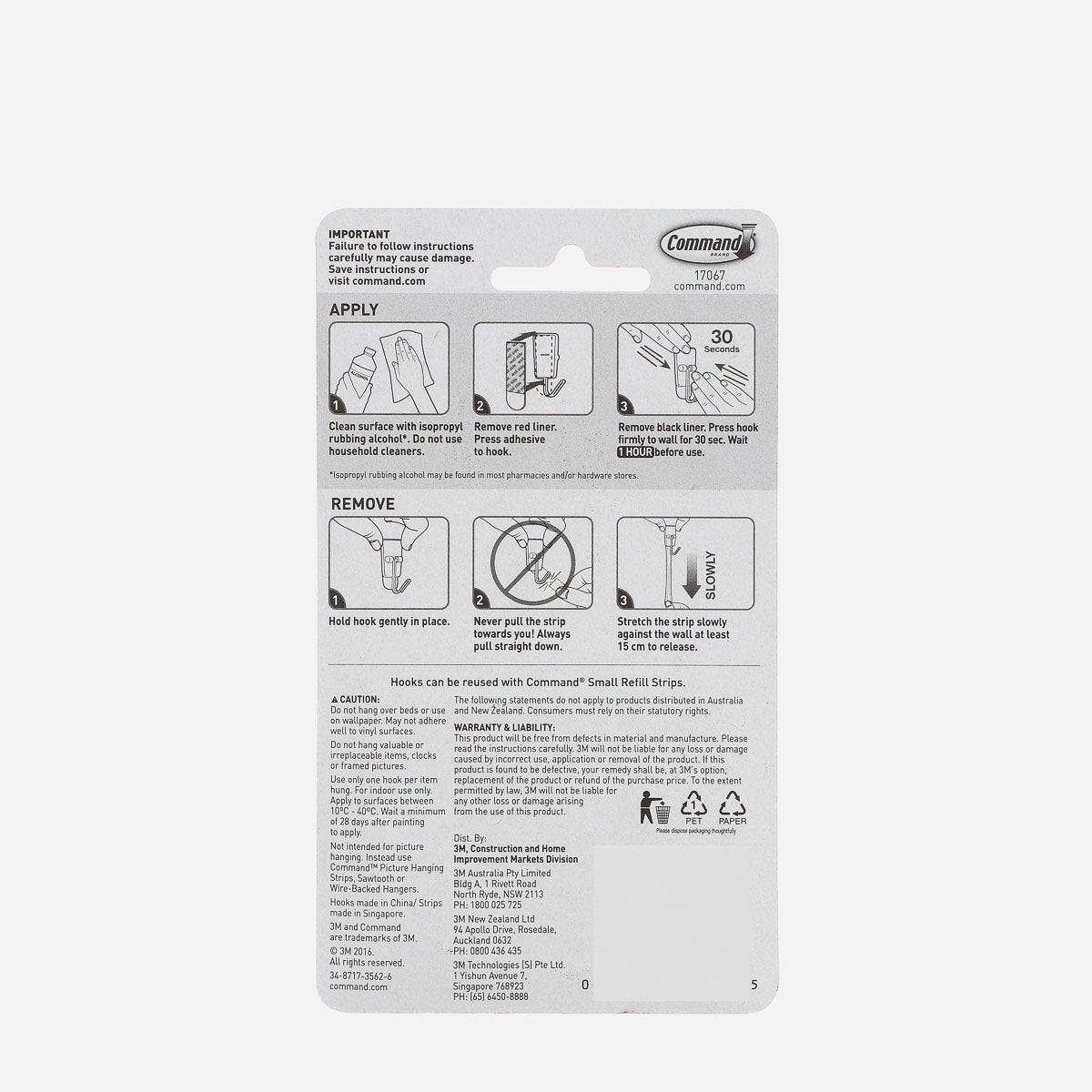 3M Command Small Wire Hooks - White