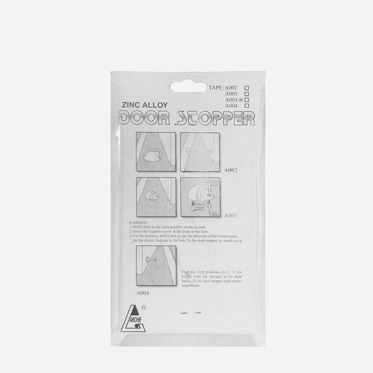ARCHIE Door Stopper Zinc Alloy (A-003 AB)