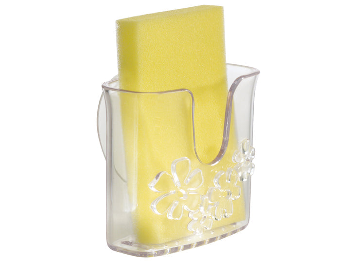 INTERDESIGN Blumz Suction Sponge Holder - Clear (ID-25460ES)