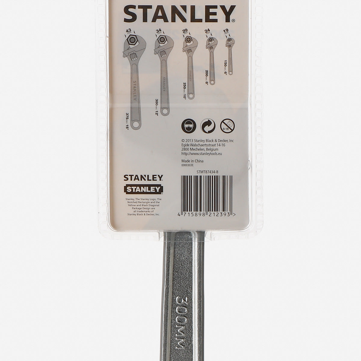 STANLEY 12in/300mm AdjustabLe Wrench