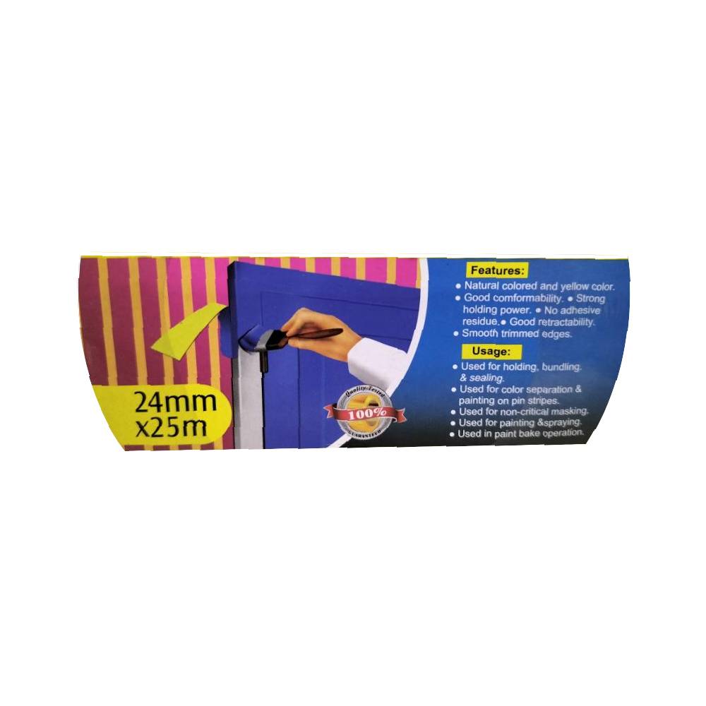 KL & LING 24mmx25m Masking Tape - Natural