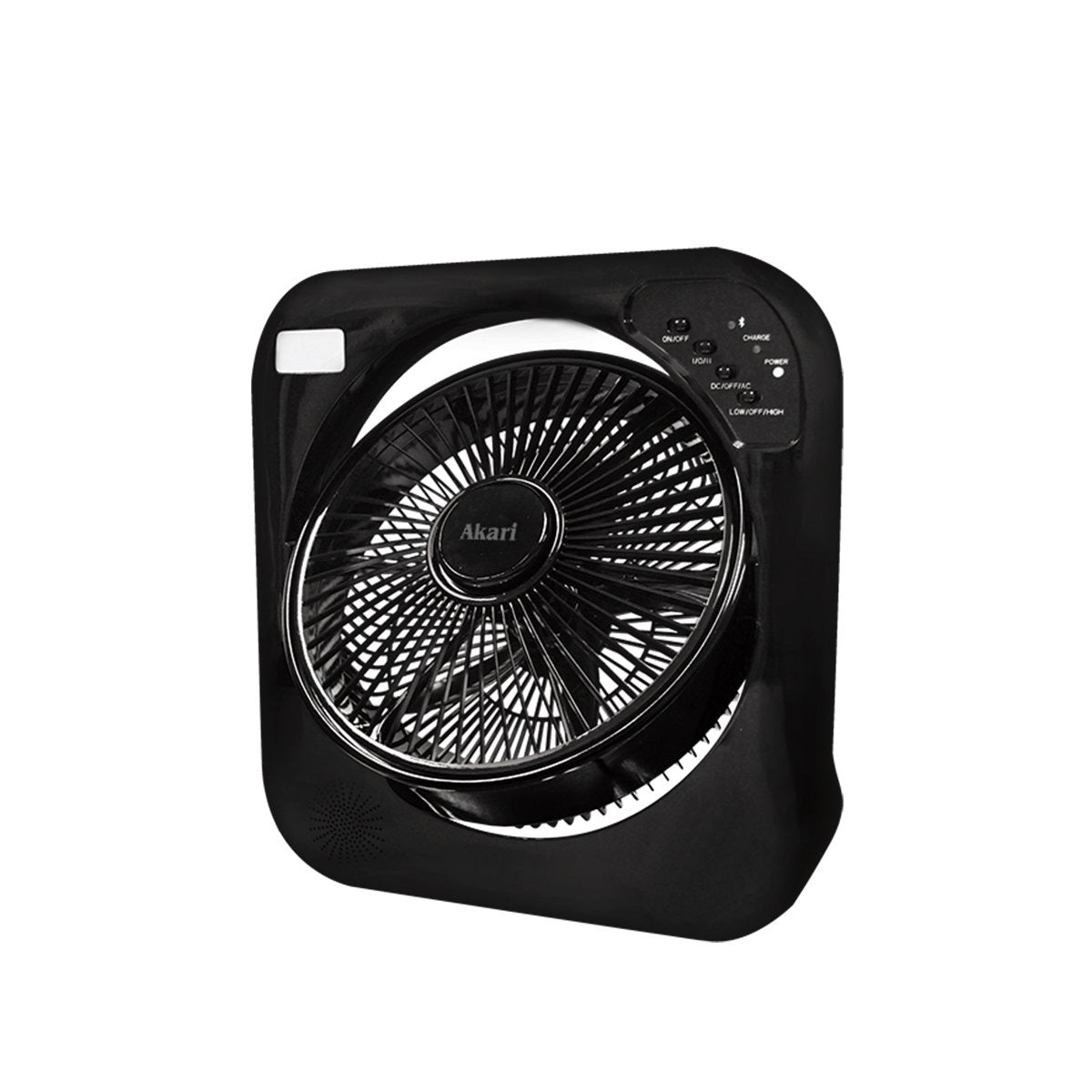 AKARI 12" Rechargeable Bluetooth Box Fan (ARBF-5513MB)