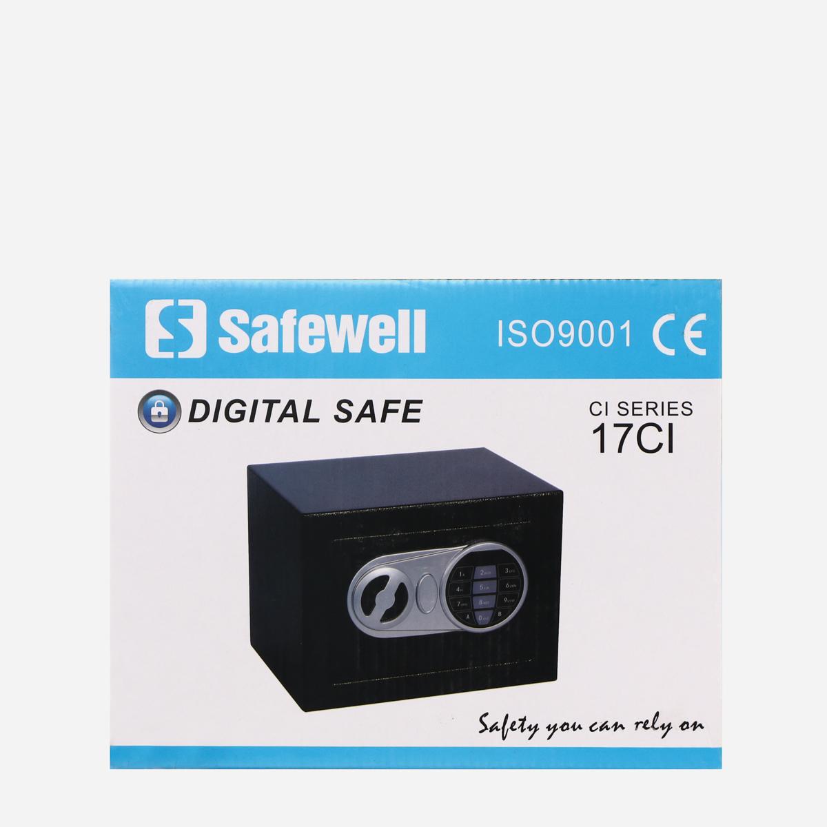 SAFEWELL Mini Digital Password Safe 17CI - Black