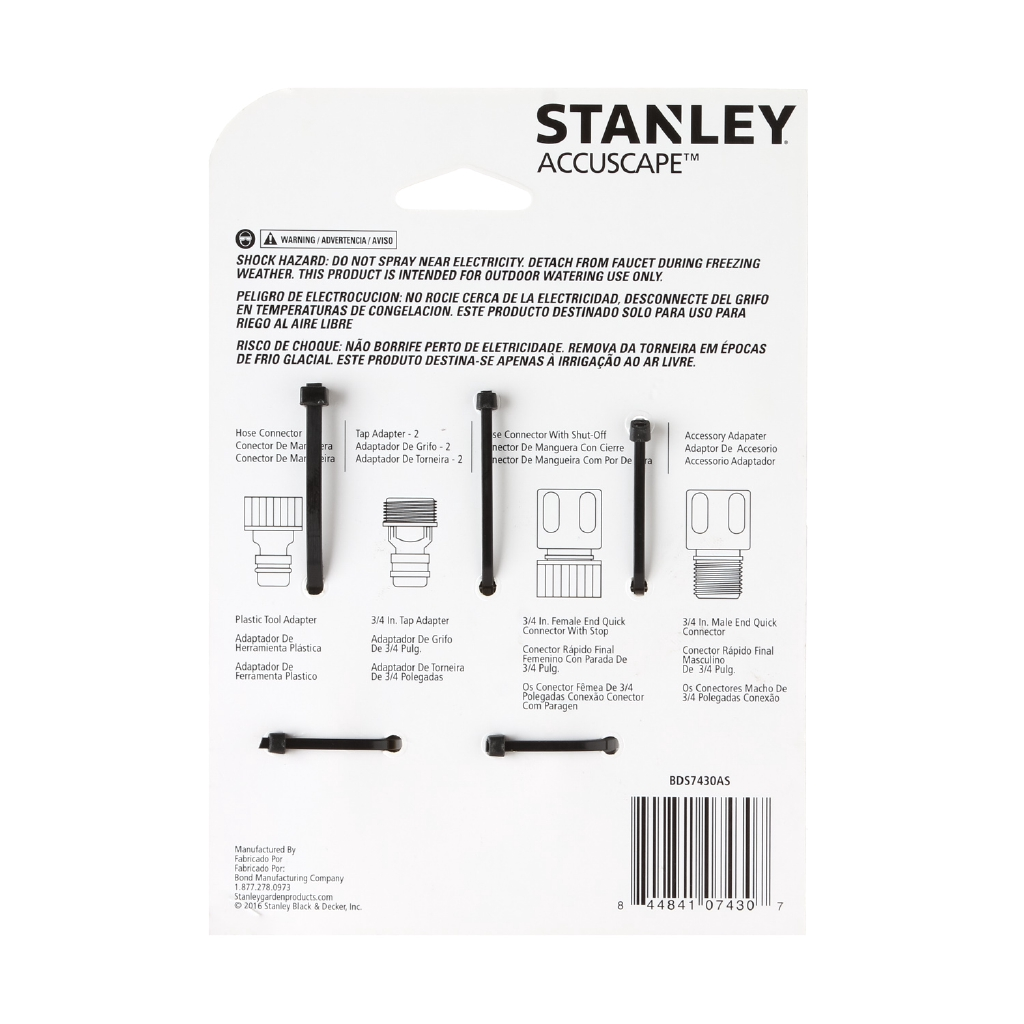 STANLEY 5-Kit Male and Female Hose End Quick Connector