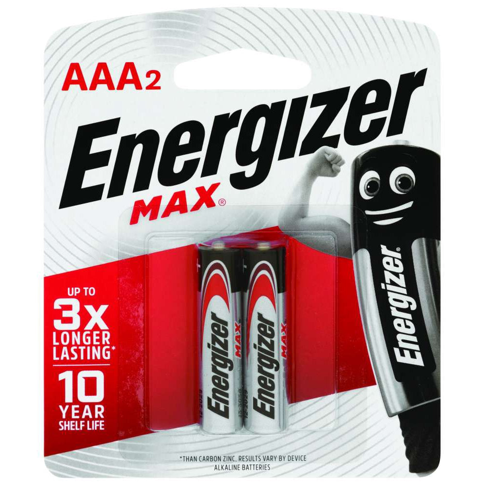 ENERGIZER Max AAA Alkaline Battery 2pk.
