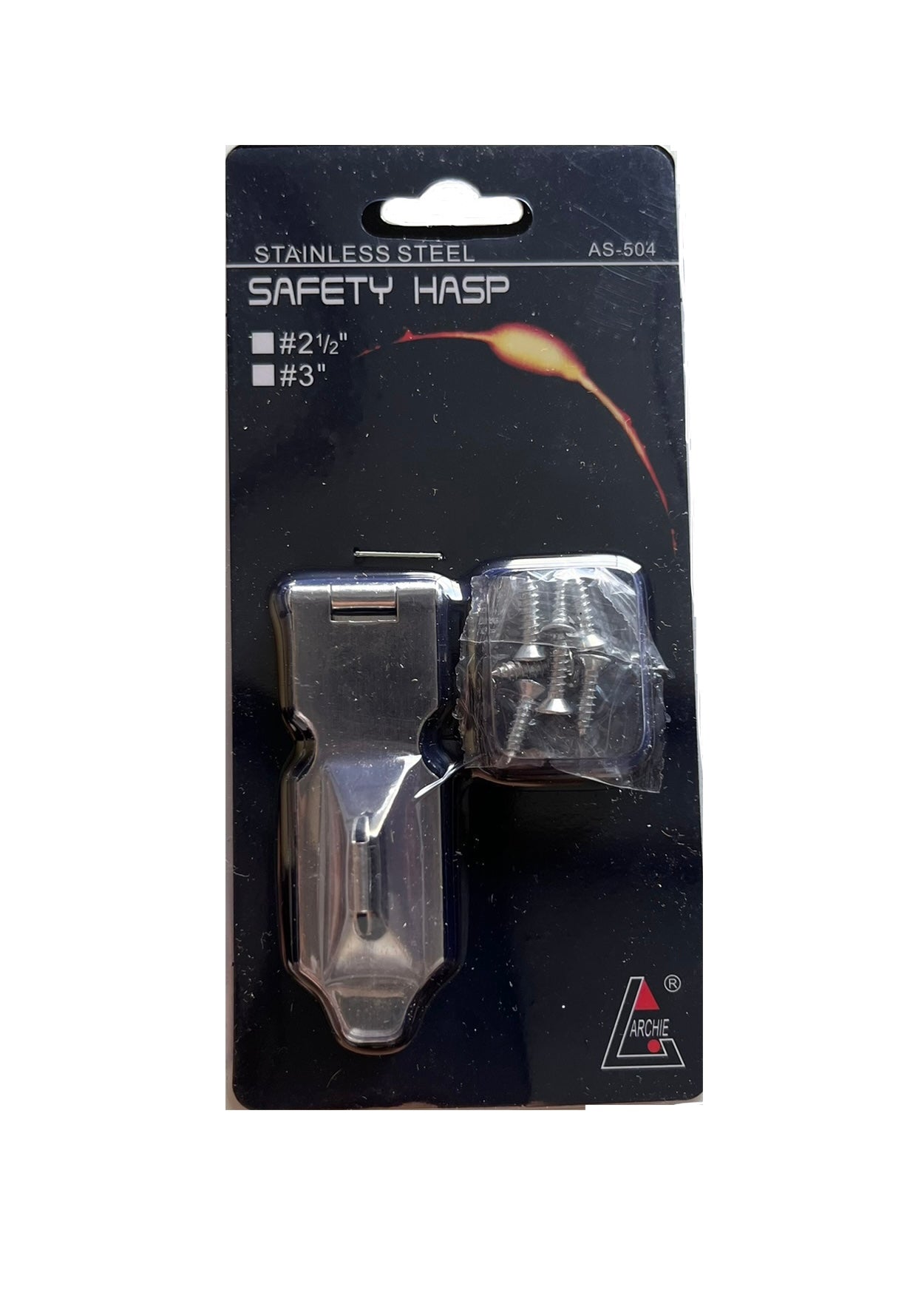 ARCHIE 2 1/2" Safety Hasp Stainless Steel (AS-504)
