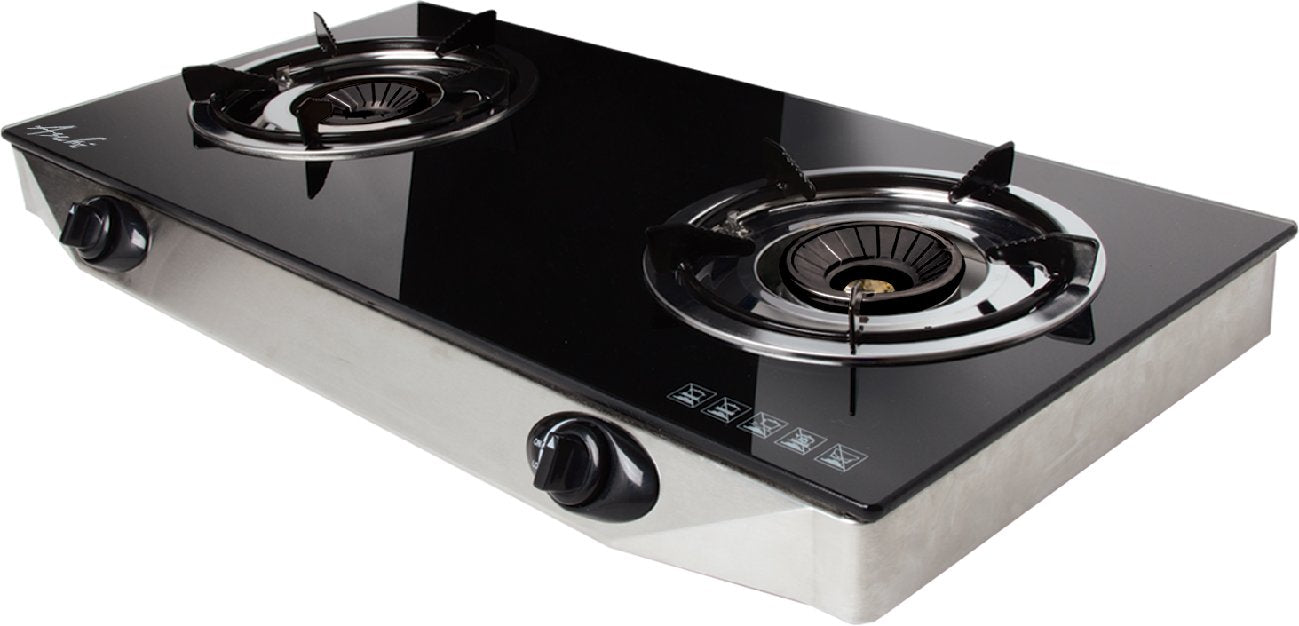 ASAHI DOUBLE BURNER GLASS TOP GS887 – AHPI - Main Image
