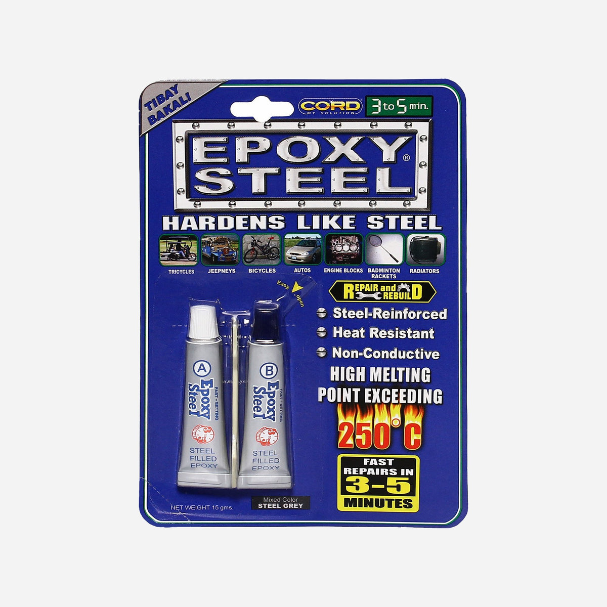 Cord Armor Epoxy Steel 15g. AHPI