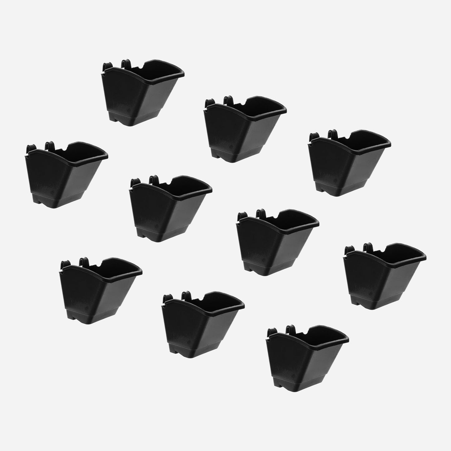 Ramgo 10-Pack Hanging Vertical Flower Pot ‚ Black