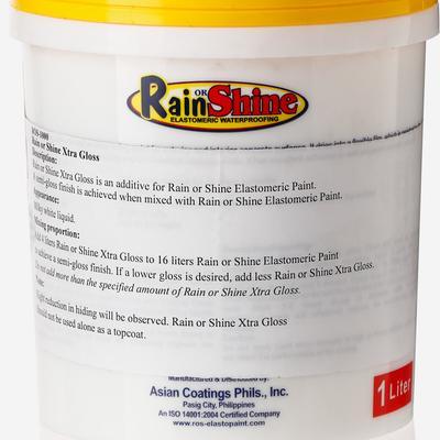 Rain or Shine Elastomeric Waterproofing Paint 1L – ROS-1000 Xtra Gloss