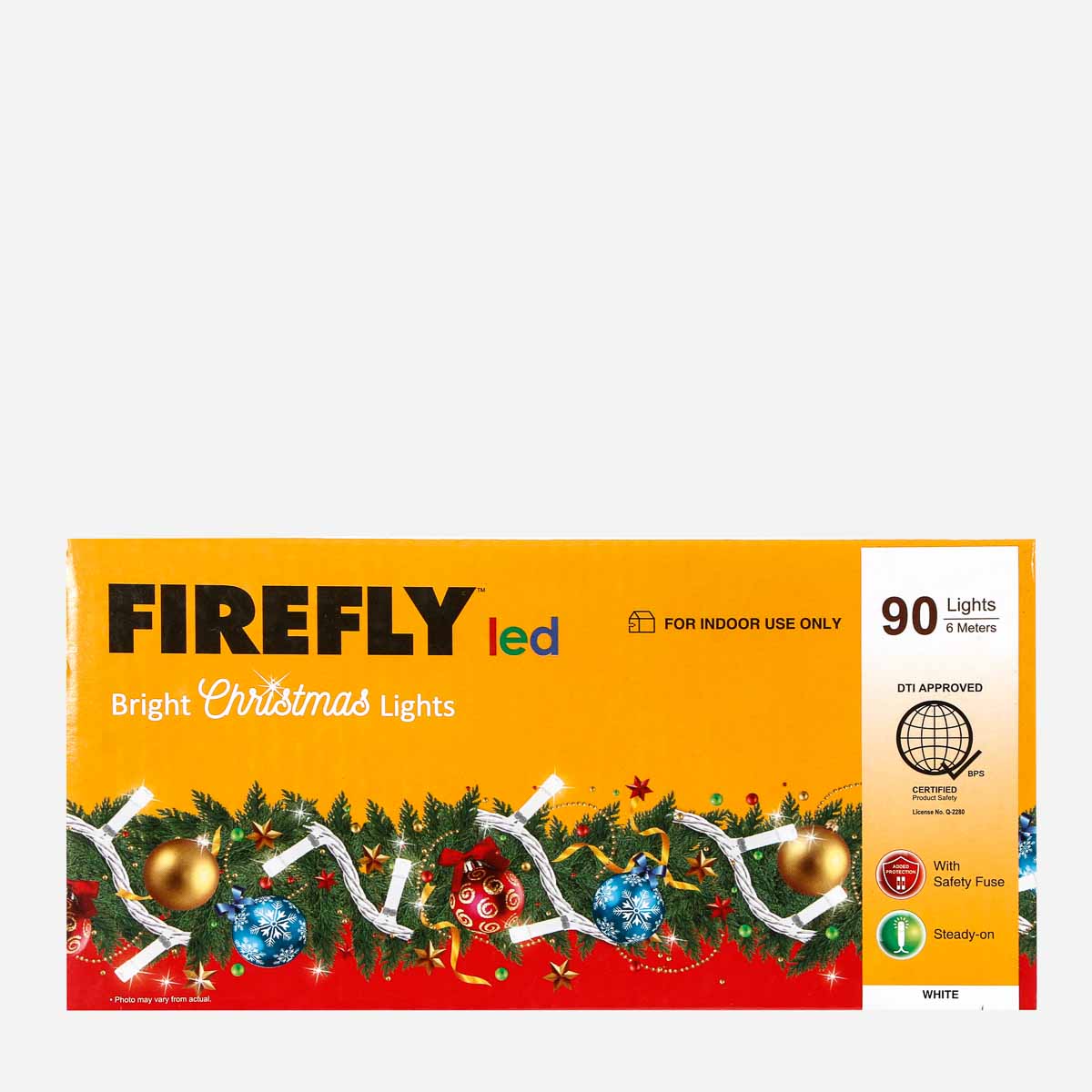 Firefly Warm White Transparent Christmas Lights 6m AHPI