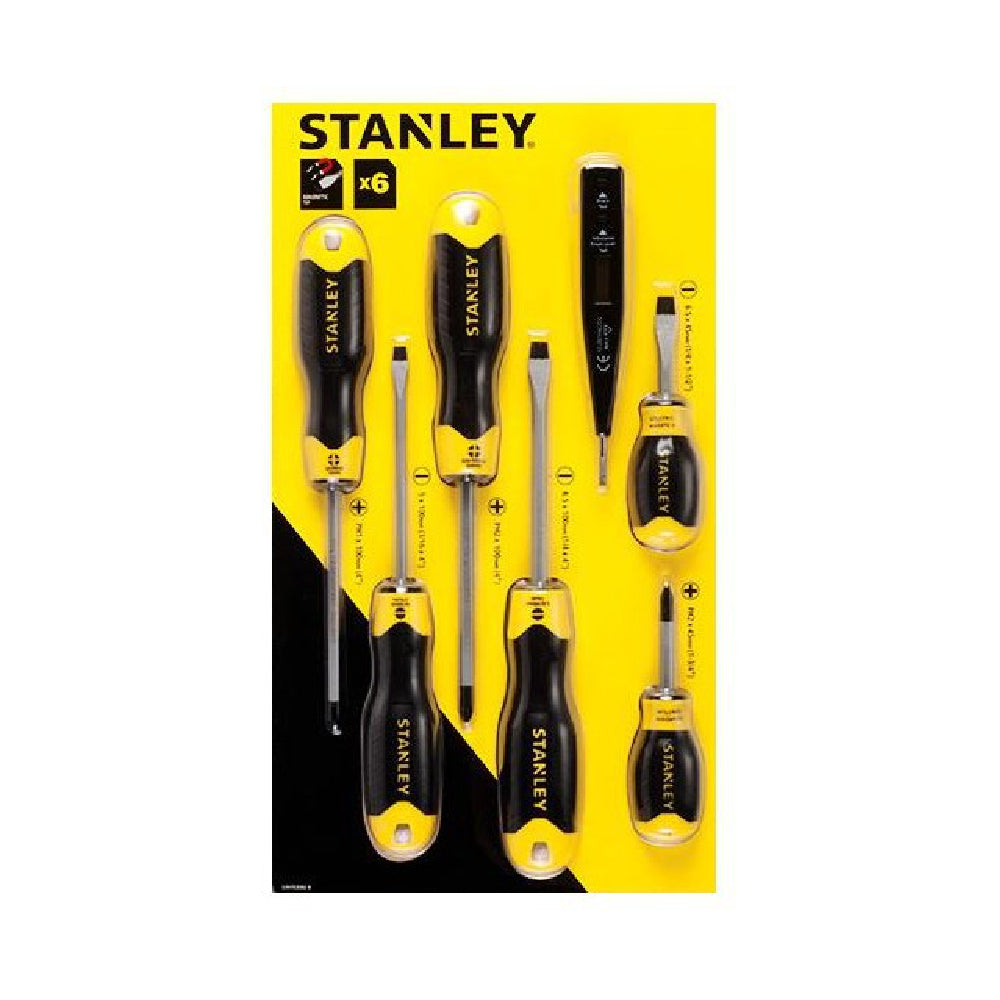 Stanley Screwdriver Cushion Grip 6PC with Bonus AHPI