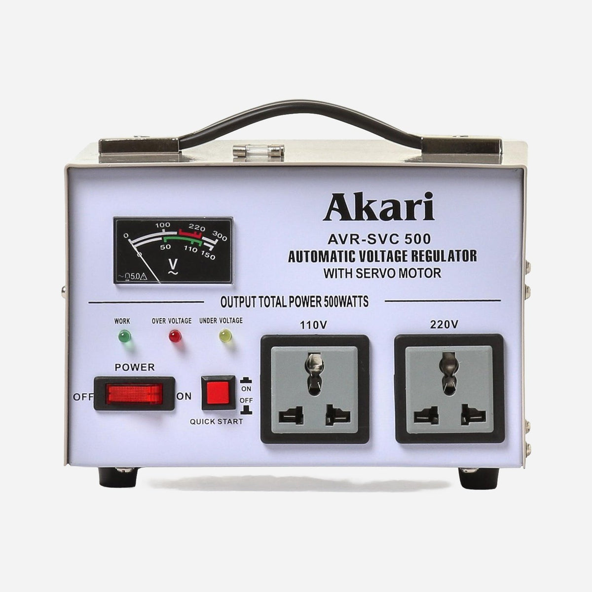 Akari Automatic Voltage Regulator With Quick Start AVR-SVC 500 – AHPI